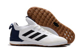 Adidas ACE Five-Apart IC Indoor Flat Soccer Shoes White/Black/Blue/Coffee
