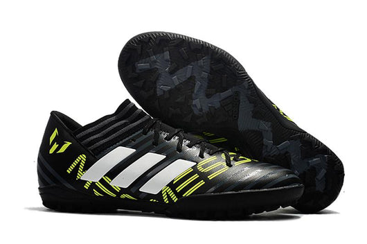 Adidas Nemeziz Series TF Grass Spike Soccer Shoes Black/Gray/Lime/White