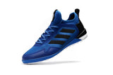 Adidas ACE Five-Apart IC Indoor Flat Soccer Shoes Blue/Black/White
