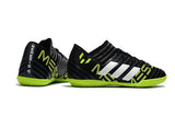 Adidas Nemeziz Series IC Flat Soccer Shoes Black/Green/White
