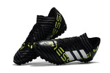 Adidas Nemeziz Series TF Grass Spike Soccer Shoes Black/Gray/Lime/White
