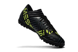Adidas Nemeziz Series TF Grass Spike Soccer Shoes Black/Gray/Lime/White