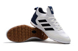 Adidas ACE Five-Apart IC Indoor Flat Soccer Shoes White/Black/Blue/Coffee