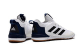 Adidas ACE Five-Apart IC Indoor Flat Soccer Shoes White/Black/Blue/Coffee