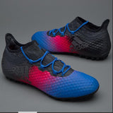 Adidas Weave TANGO Series TF Small Grass Spike Soccer Shoes Blue/Pink/Gray