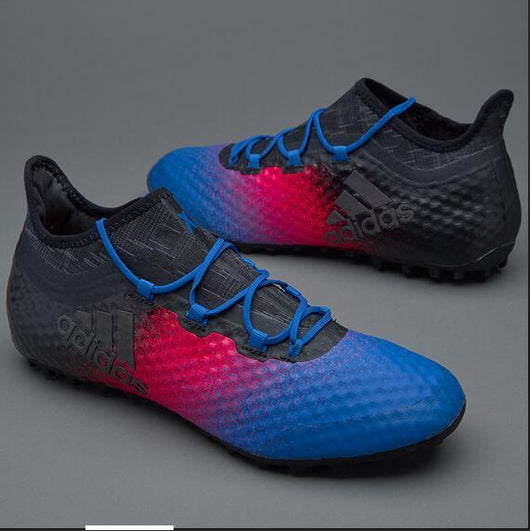 Adidas Weave TANGO Series TF Small Grass Spike Soccer Shoes Blue/Pink/Gray