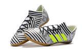 Adidas Nemeziz Series IC Flat Soccer Shoes White/Black/Orange/Green
