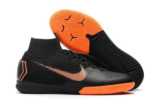 Nike MercurialX Superfly 360 Elite IC Soccer Cleats Black Orange - studzsupply