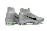 Nike Mercurial Superfly VI 360 Elite FG Soccer Cleats Silver Black - studzsupply