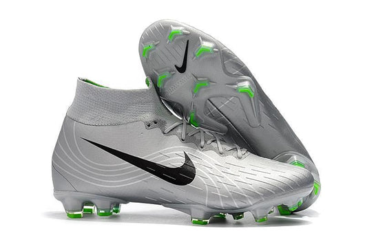 Nike Mercurial Superfly VI 360 Elite FG Soccer Cleats Silver Black - studzsupply