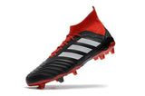 Adidas Predator 18.1 FG Soccer Cleats Core Black White Red - studzsupply
