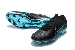 Nike Mercurial Vapor Flyknit Ultra FG Soccer Cleats Black Blue - studzsupply