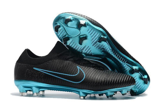 Nike Mercurial Vapor Flyknit Ultra FG Soccer Cleats Black Blue - studzsupply