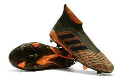 Adidas Predator 18+ FG Soccer Cleats Gold Army Green Black - studzsupply