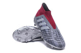 Adidas Predator 18+ Paul Pogba FG Soccer Cleats Iron Metallic Grey Red - studzsupply
