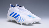 Adidas Predator 19.1 FG White Blue no Lace - studzsupply