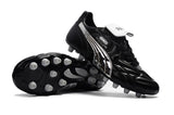 Hummer King kangaroo leather FG football shoes Black/Silver