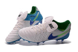 Nike Tiempo Legend VI FG Soccer Cleats White Blue Green - studzsupply