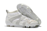 Adidas Predator FG Primeknit Cleats White/Gray