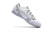 Adidas Nemeziz series TF Grass Spikes Football Shoes White/Gray/Orange