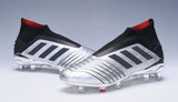 Adidas Predator 19.1 FG Silver Black - studzsupply
