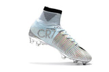 Nike Mercurial Superfly V CR7 FG Soccer Cleats Tint Black White Chrome - studzsupply