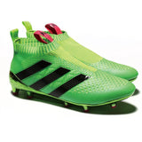 Adidas ACE 16+ Purecontrol FG/AG Soccer Cleats Solar Green Pink Black - studzsupply