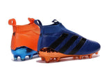 Adidas ACE 16+ Purecontrol FG/AG Soccer Cleats Dark Blue Orange Black - studzsupply