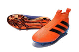 Adidas ACE 16+ Purecontrol FG/AG Soccer Cleats Dark Blue Orange Black - studzsupply