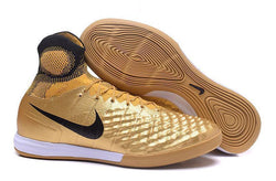 Nike MagistaX Proximo II IC Soccer Shoes Gold Black - studzsupply