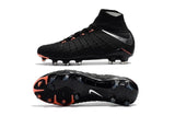 Nike Hypervenom Phantom III DF FG Soccer Cleats Black Metallic Silver - studzsupply