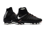 Nike Hypervenom Phantom III DF FG Soccer Cleats Black Metallic Silver - studzsupply