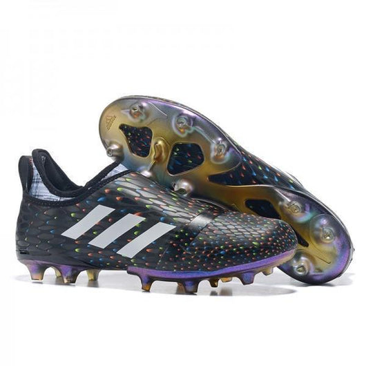Adidas Glitch Skin 17 FG Soccer Shoes Core Black Solar Red White - studzsupply