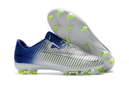Nike Mercurial Vapor XI FG Soccer Cleats White Blue Green - studzsupply