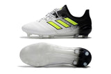 Adidas ACE 17.1 Leather FG Soccer Cleats Fluorescent Green White Black - studzsupply