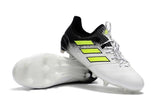 Adidas ACE 17.1 Leather FG Soccer Cleats Fluorescent Green White Black - studzsupply
