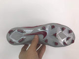 Nike Phantom Vision Elite DF FG Soccer Cleats Maroon Silver Black - studzsupply
