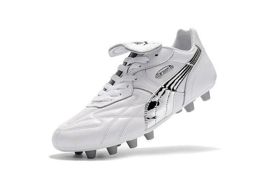 Hummer King kangaroo leather FG football shoes Cream/White