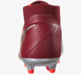 Nike Phantom Vision Elite DF FG Soccer Cleats Maroon Silver Black - studzsupply