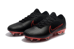 Nike Mercurial Vapor Flyknit Ultra FG Soccer Cleats Black Wine Red - studzsupply