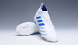Adidas Predator 19.1 FG White Blue no Lace - studzsupply