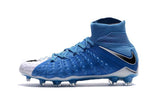 Nike Hypervenom Phantom III DF FG Soccer Cleats Sky Blue White Black - studzsupply