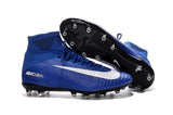 Nike Mercurial Superfly V AG Soccer Cleats Blue White - studzsupply