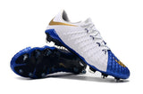 NIke Hypervenom Phantom III DF FG White Blue - studzsupply