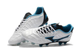 Mizuno Rebula V1 FG Soccer Cleats White Black Blue - studzsupply