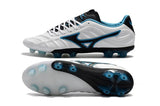 Mizuno Rebula V1 FG Soccer Cleats White Black Blue - studzsupply