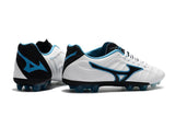 Mizuno Rebula V1 FG Soccer Cleats White Black Blue - studzsupply
