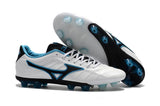Mizuno Rebula V1 FG Soccer Cleats White Black Blue - studzsupply