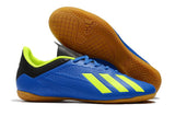 Adidas X series IC indoor flat soccer shoes Blue/Green/Orange