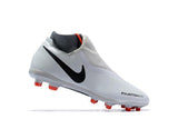 Nike Phantom Vision Elite DF FG Soccer Cleats White Orange Black - studzsupply